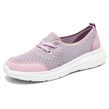 Damen Sneaker Atmungsaktiv Leicht Mesh Freizeitschuhe
