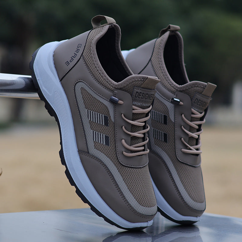 Damen Sneaker Sportlich Atmungsaktiv Weiße Laufschuhe