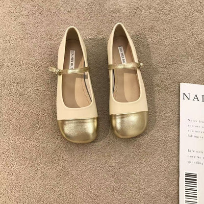 Damen Ballerinas Elegant Glänzend Schuhe für Frauen