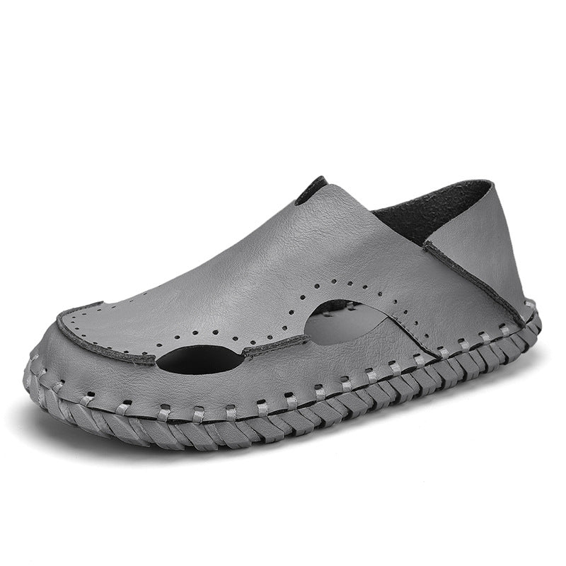 Damen Leder-Slipper Bequem Atmungsaktiv KomfortSchuhe