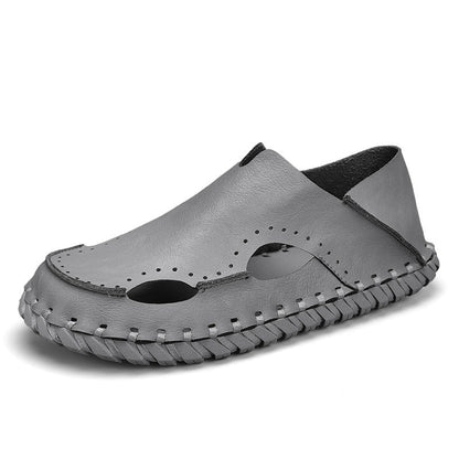 Damen Leder-Slipper Bequem Atmungsaktiv KomfortSchuhe