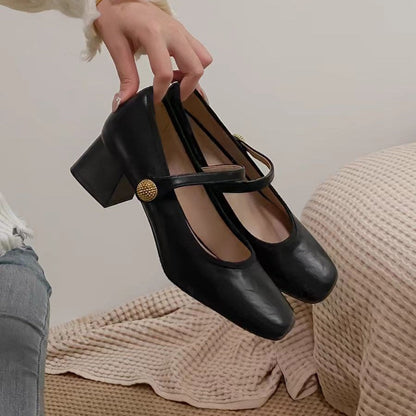 Damen Ballerinas Elegantes Leder Schuh Modell