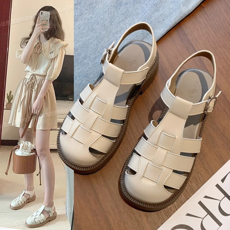 Damen Sandalen Modern geschlossene Riemen Komfort Schuhe - BerlinGlamour