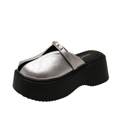 Damen Plateausandalen Riemendesign Elegant Hochzeitsschuhe