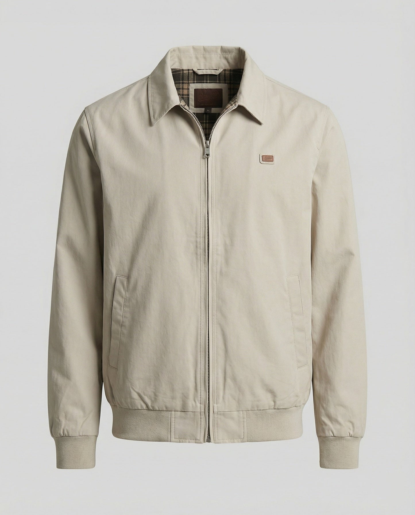 Unisex Herbstmantel Karomuster Retro Jacke Locker