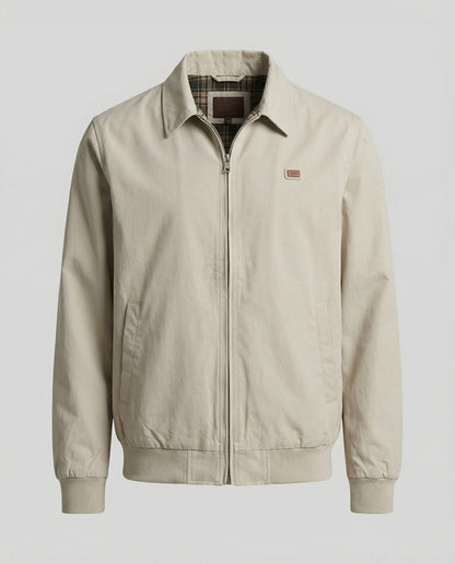 Unisex Herbstmantel Karomuster Retro Jacke Locker