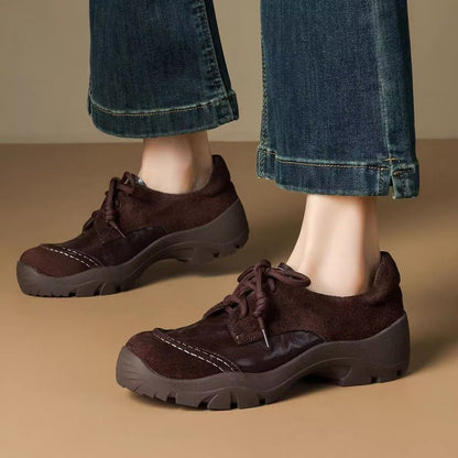 Damen Schnürschuhe Bequem Robust Anatomisch