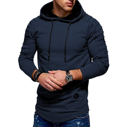 Herren Pullover Kapuze Strukturiert Elastisch Modern