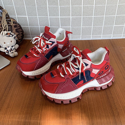 Damen Sneaker Sportlich Chunky Sneakers trendy Design