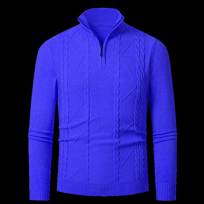 Herren Strickpullover Modern mit Reißverschluss