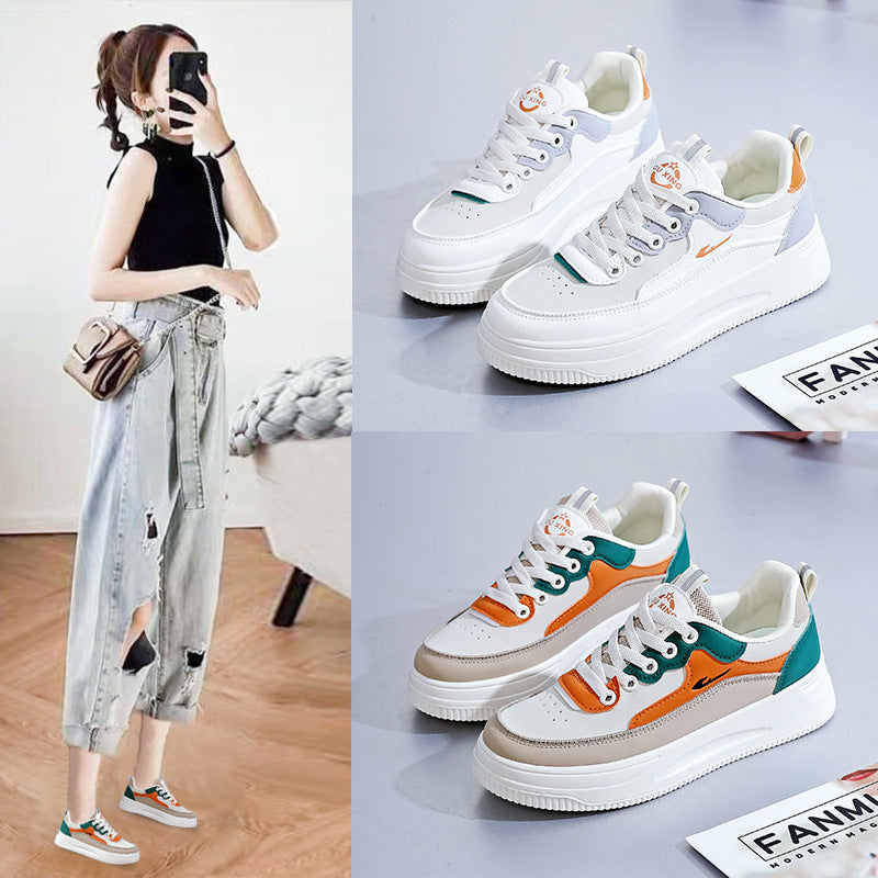 Damen Sneaker Hochplateau Atmungsaktiv Mode Schuhe