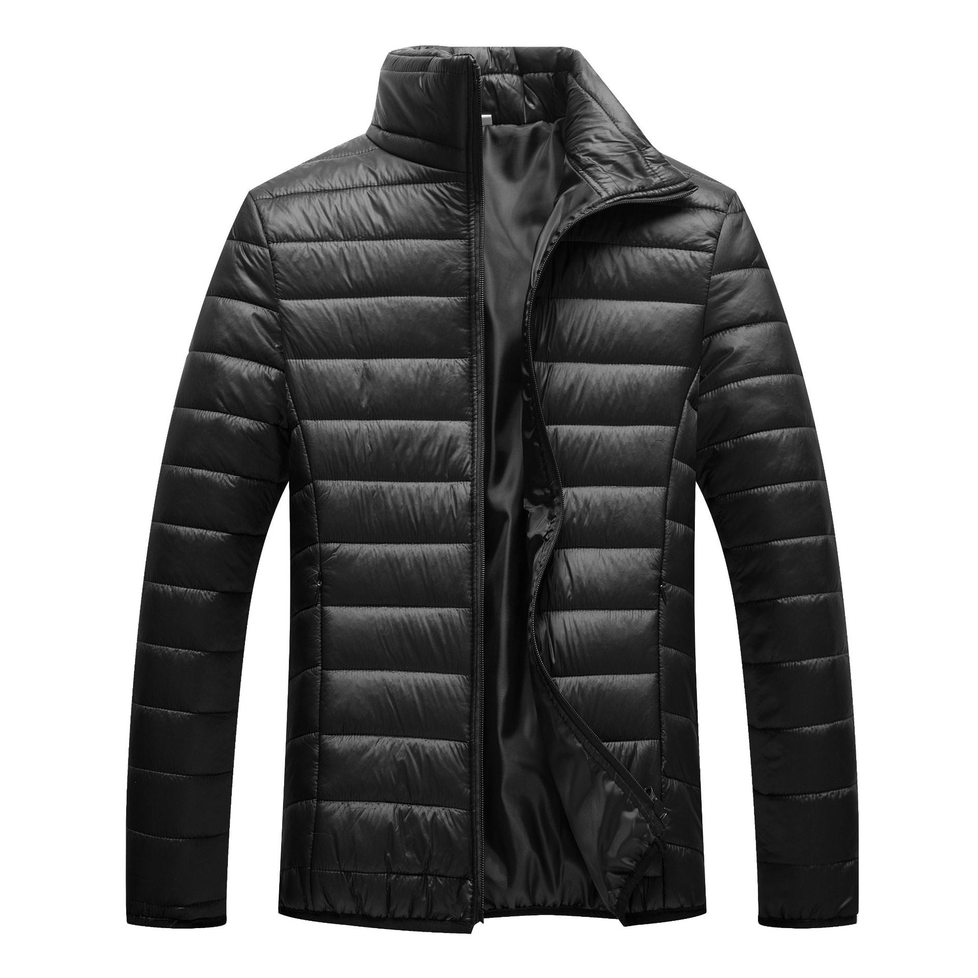 Herren Steppjacke Warm Winterschutz mit Kragen - BerlinGlamour