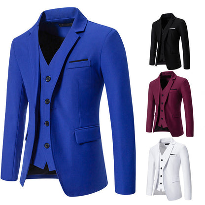 Herren Anzug-Set Modern Slim Fit mit feinen Details - BerlinGlamour