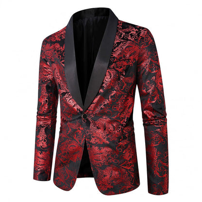 Herren Blazer Elegant mit floralem Muster Modern