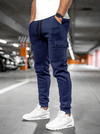 Herren Joggerhose Sportlich Bequem Mit Taschen