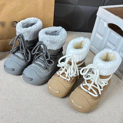 Damen Winterstiefel Flauschig Warme Schnee Stiefel