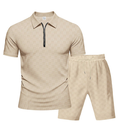 Herren Sportset KurzarmFunctional mit Strukturdesign Modern