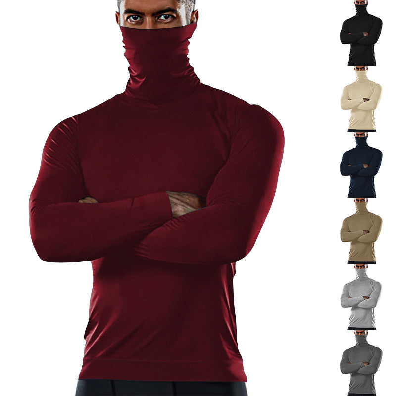 Herren Funktionsshirt Feuchtigkeitsmanagement Atmungsaktiv Hochkragen - BerlinGlamour