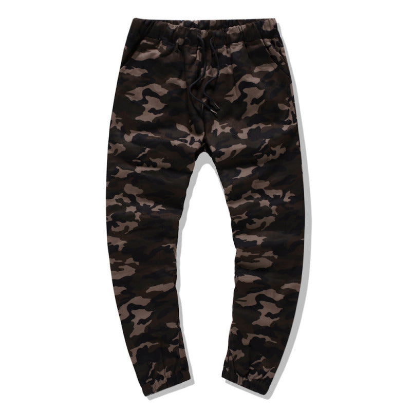 Herren Cargohose Camouflage Stretch Bund Modern