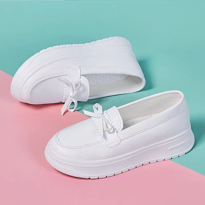 Damen Sneaker Slip-On mit Schleife Bequem Elegant