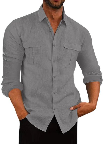 Herren Hemd Lässig Zweitaschen Modern Berlin_Style