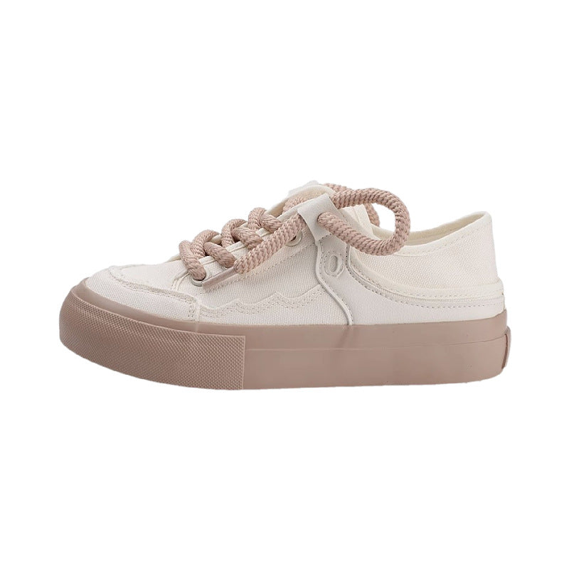 Damen Sneaker Sportlich Schnürsenkel Modern
