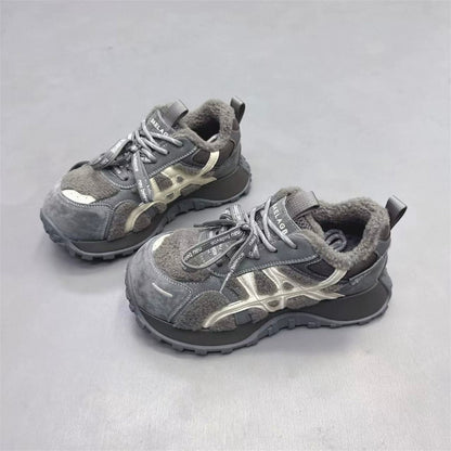 Damen Sneaker Sportlich Warm Rutschfest