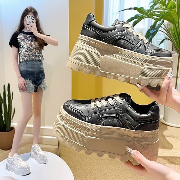 Damen Sneaker Plateau Hochzeitsschuhe Modisch Bequem