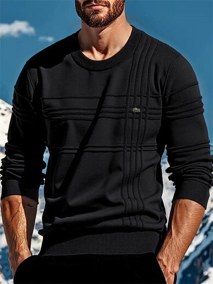 Herren Strickpullover Modern mit Textildetails und Einzigartigem Design