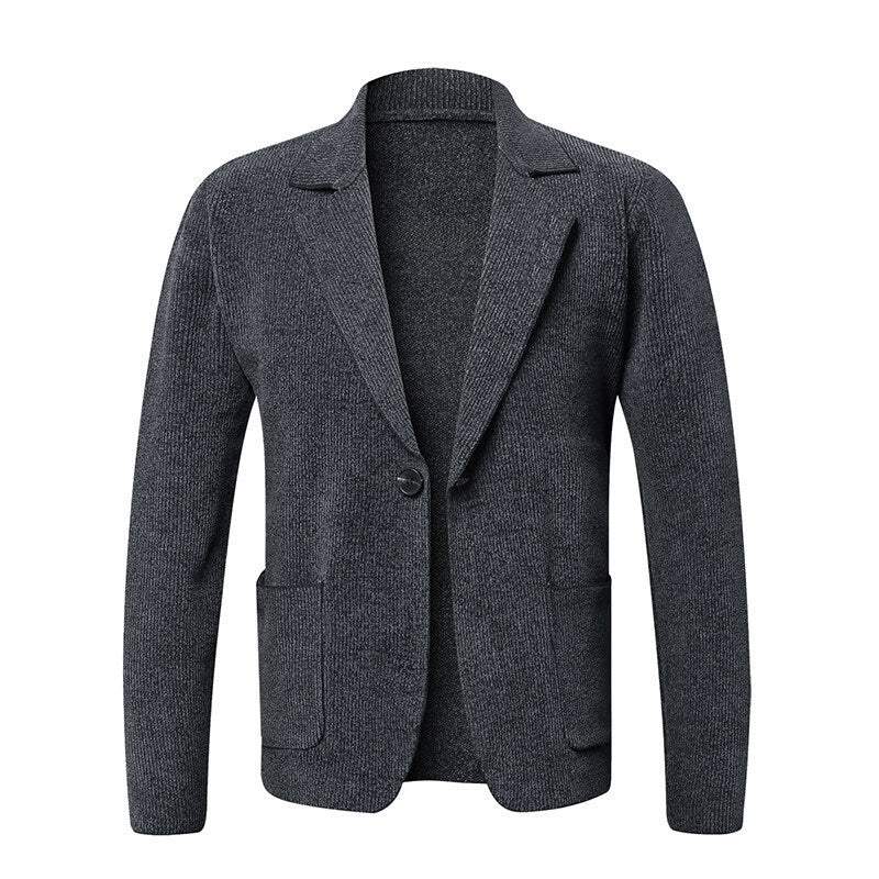 Herren Blazerjacke Elegant Slim Fit Mit Taschen