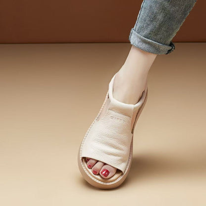 Damen Sandalen Offen mit verstellbarem Riemen Komfort Sohle