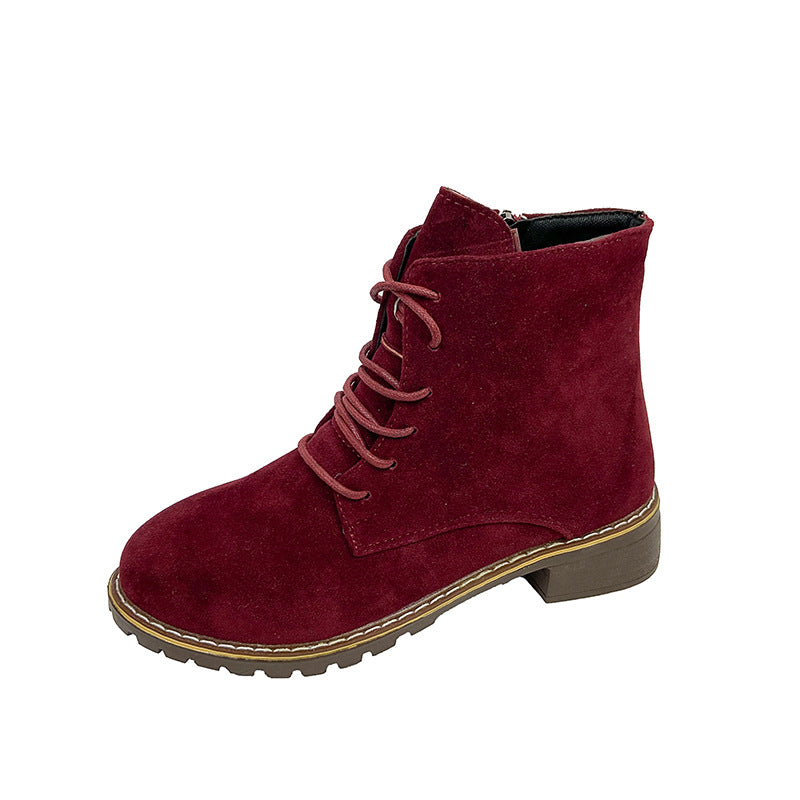 Damen Stiefel Ankle Wildleder Reißverschluss Sohle Berlin