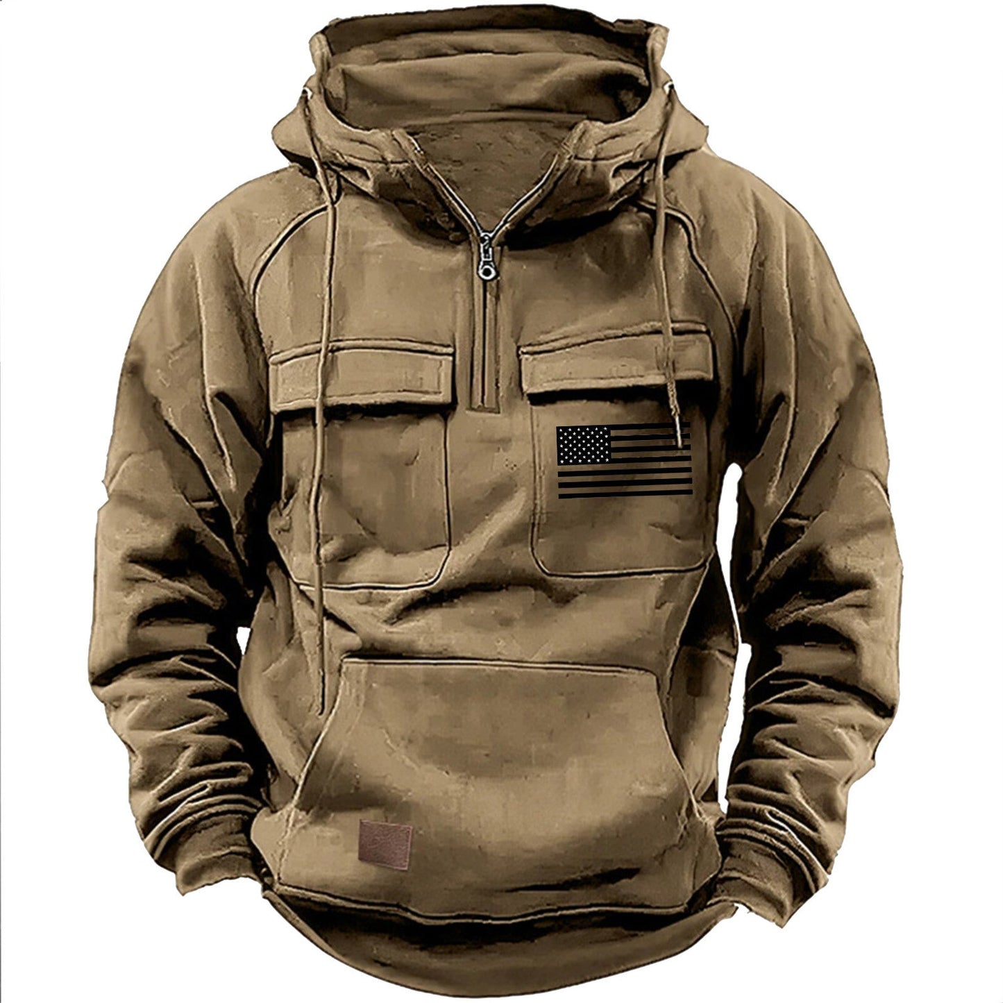 Herren Kapuzenpullover Funktionell Mit Taschen
