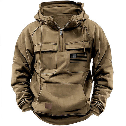 Herren Kapuzenpullover Funktionell Mit Taschen