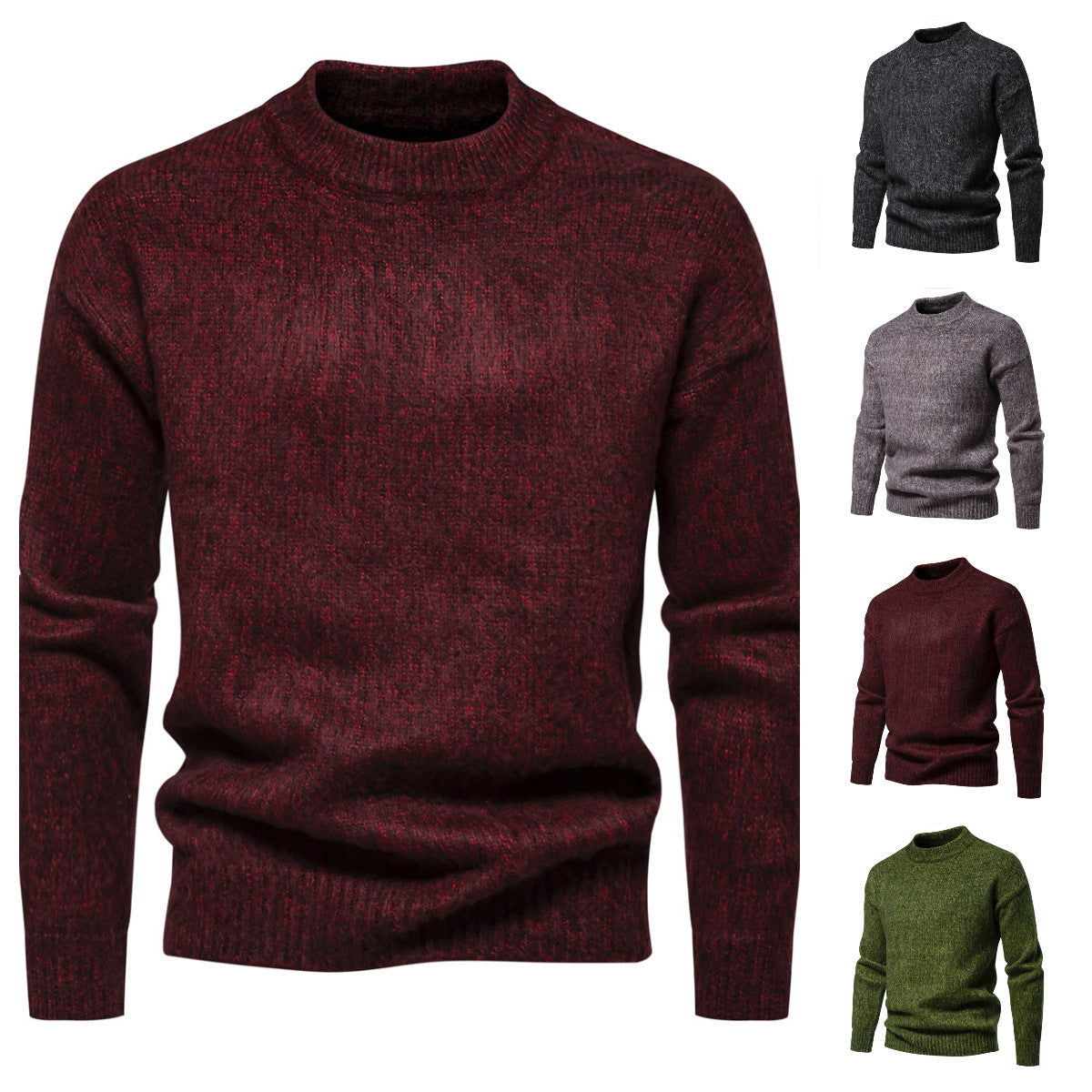 Bequemer Herren Longsleeve Pullover Modern
