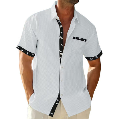 Herren Kurzarmhemd Modern Stilvoll Berlin