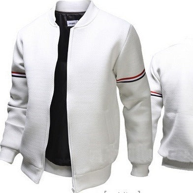 Herren Kapuzenjacke Sportlich Streifenjacke Modern