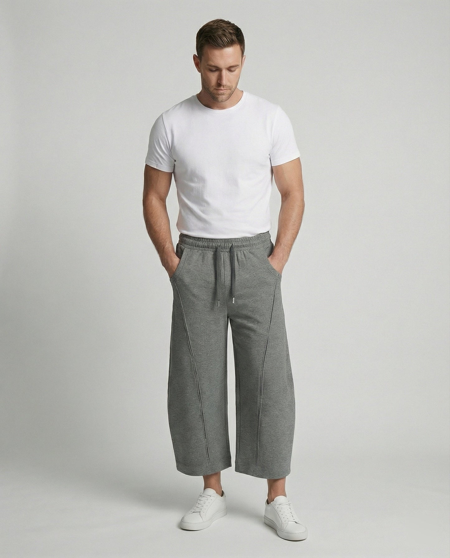 Loose Fit Unisex Hose Deconstructed Style Oversize