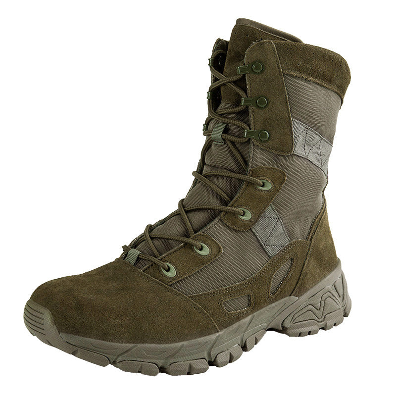 Damen Stiefel Militärstyle Kampfstiefel Schwarz