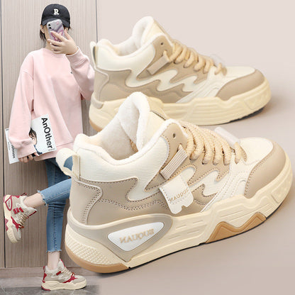 Damen Sneaker High-Top Bequem Laufschuhe Sportlich - BerlinGlamour