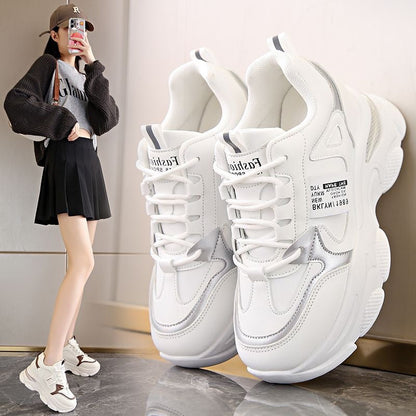 Damen Sneaker High Heel Chunky bequem Trend