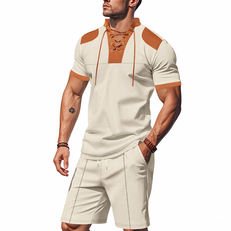 Herren Sportset Kurzarm Atmungsaktiv Funktionsshirt