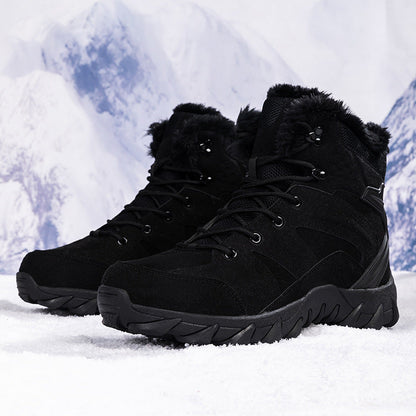 Wanderschuhe Damen Winter Warm Isoliert Rutschfest