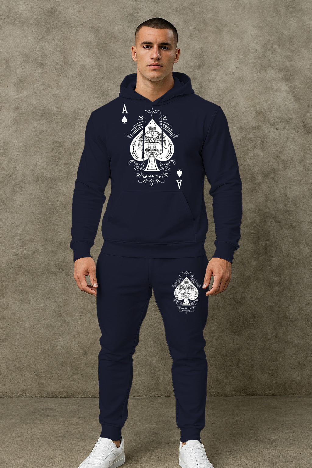 Herren Hoodie Sportlich mit Grafik-Design