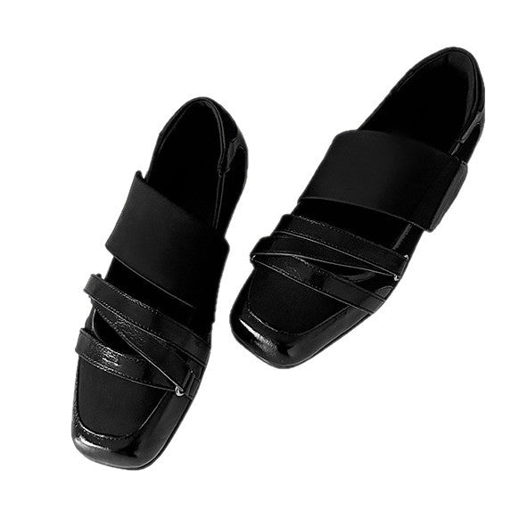 Damen Ballerina Schuhe Metallic Details Modern