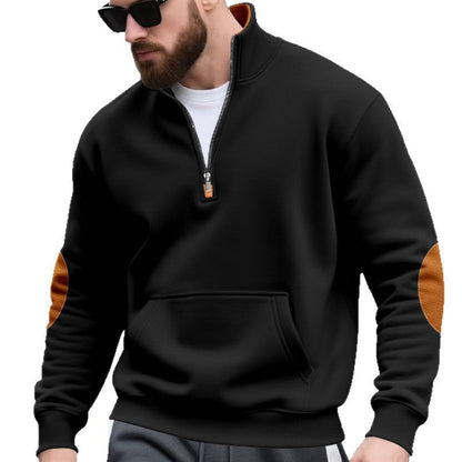 Herren Hoodie Stehkragen Kontrast details Trendig Modern