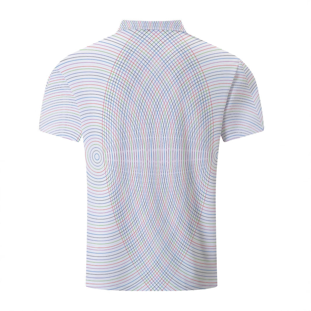 Herren Poloshirt Modern Grafikdesign Funktionsschnitt