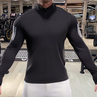 Herren Fitness-Oberteil Atmungsaktiv Kurzarm