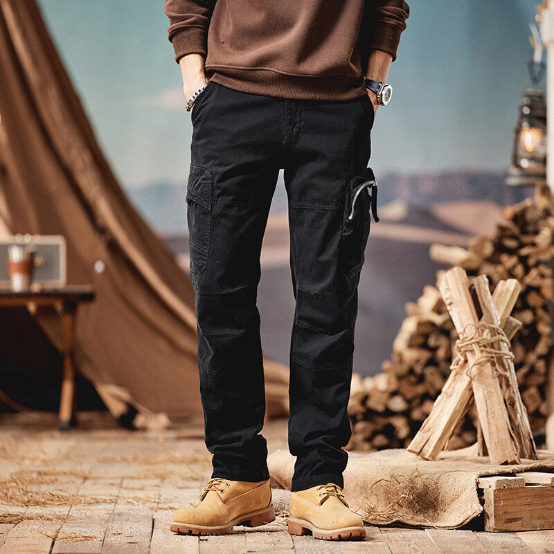 Praktische Herren Cargo-Hose Bequem Mit Taschen