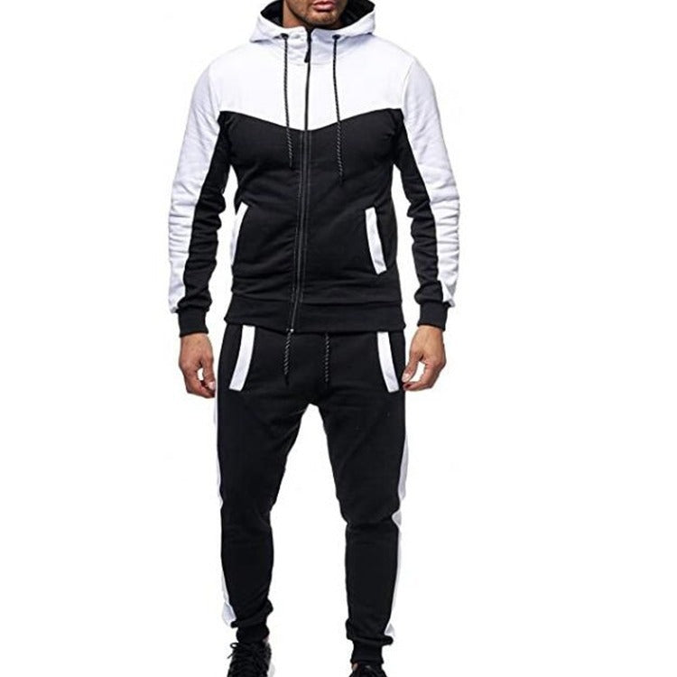 Herren Jogginganzug Sportlich mit Kapuze und Taschen